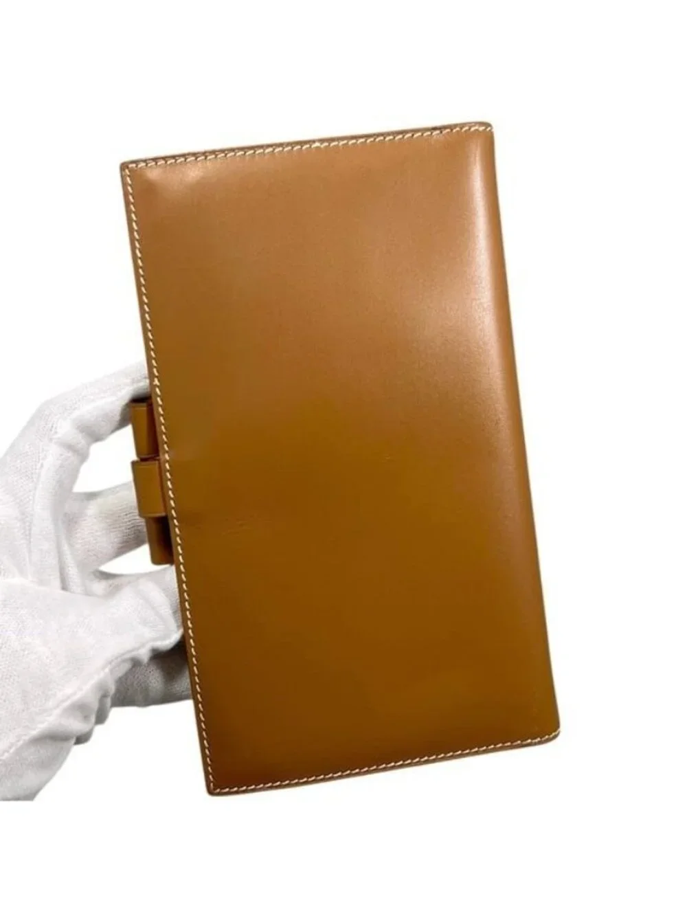 Hermes Notebook Cover Agenda PM Box Calf Camel Brown